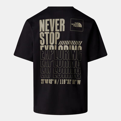 The North Face Men's Coordinates T-Shirt Black The North Face Men's Coordinates T-Shirt Black