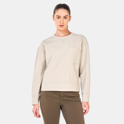 Timberland Women's Timberloop™ Hybird Sweatshirt Grey Timberland Women's Timberloop™ Hybird Sweatshirt Grey