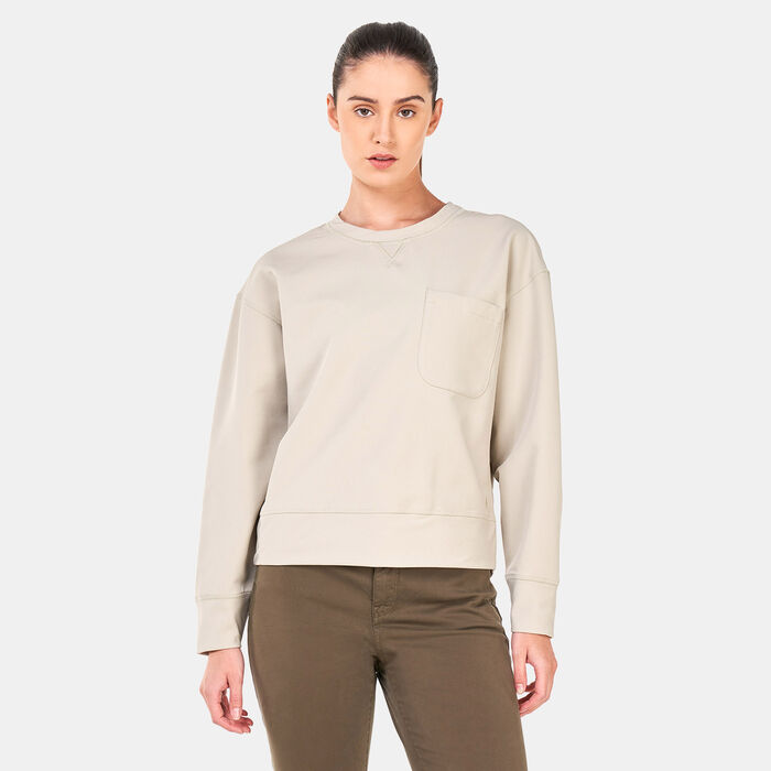Timberland Women's Timberloop™ Hybird Sweatshirt Grey Timberland Women's Timberloop™ Hybird Sweatshirt Grey image number 0