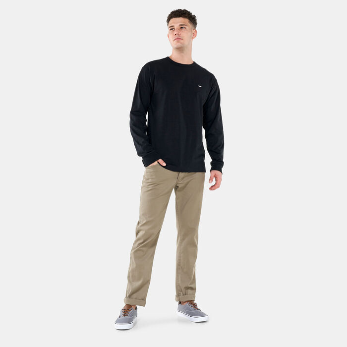 Vans Men's Off The Wall Classic Long Sleeve T-Shirt Black Vans Men's Off The Wall Classic Long Sleeve T-Shirt Black image number 2