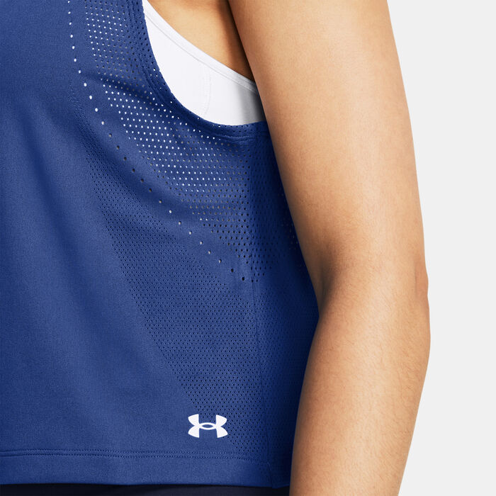 Under Armour Women's Vanish Engineered Training Tank Top Blue image number 2