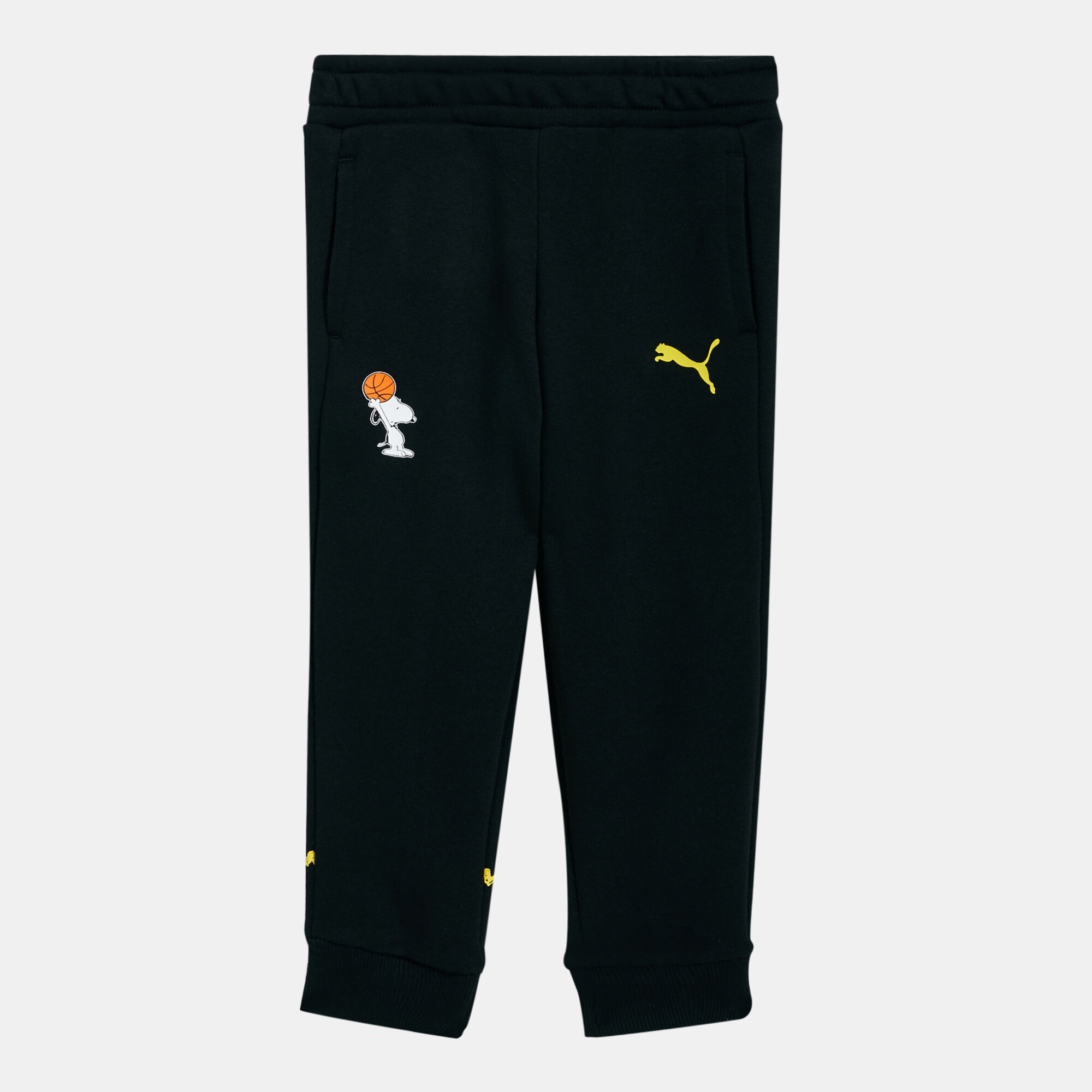 Kids Peanuts Sweatpants Black PUMA in Qatar SSS