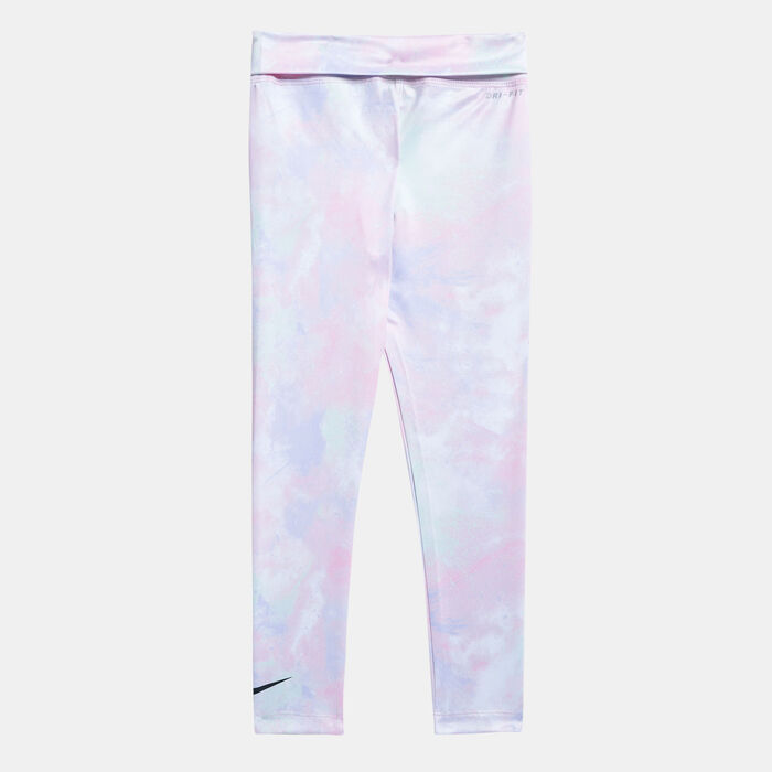 Nike Kids' Sky Dye Dri-FIT Leggings Red image number 1