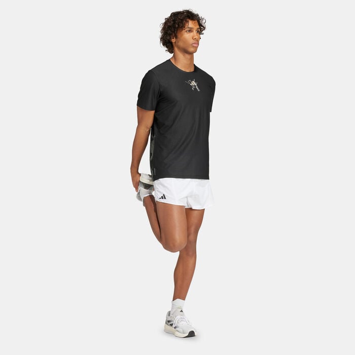 adidas Men's Ultimate UB Graphic Running T-Shirt Black adidas Men's Ultimate UB Graphic Running T-Shirt Black image number 2