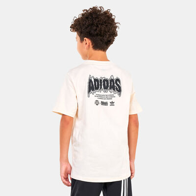 adidas Originals Kids' Graphic T-Shirt Ivory