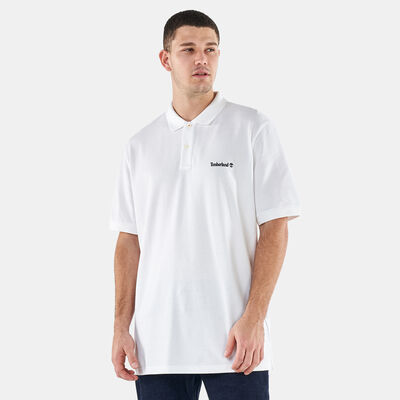 Timberland Men's Small Logo Polo Shirt White Timberland Men's Small Logo Polo Shirt White
