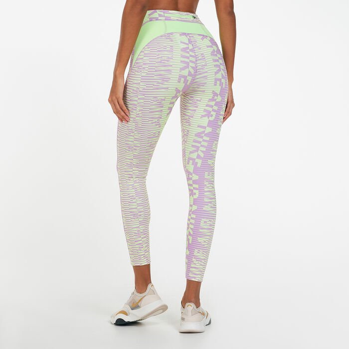 Nike Women's Air Epic Fast 7/8 Leggings Green image number 1