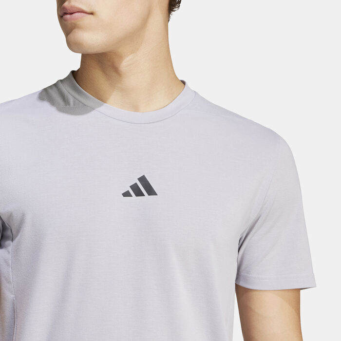 adidas Men's Designed For Training T-Shirt Grey adidas Men's Designed For Training T-Shirt Grey image number 3