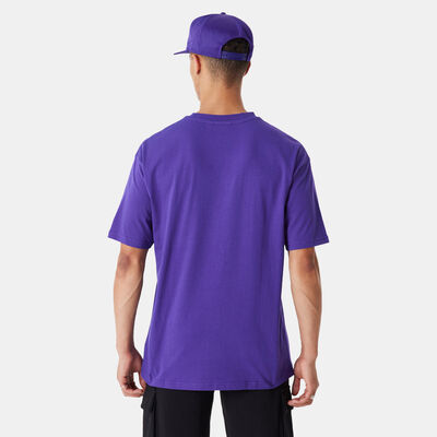 New Era Men's Los Angeles Lakers NBA Logo T-Shirt Purple