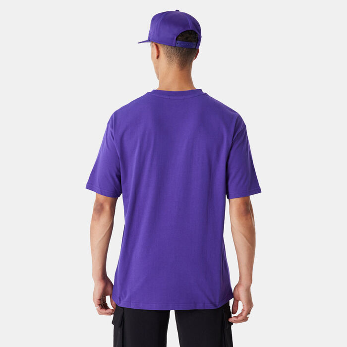 New Era Men's Los Angeles Lakers NBA Logo T-Shirt Purple New Era Men's Los Angeles Lakers NBA Logo T-Shirt Purple image number 1