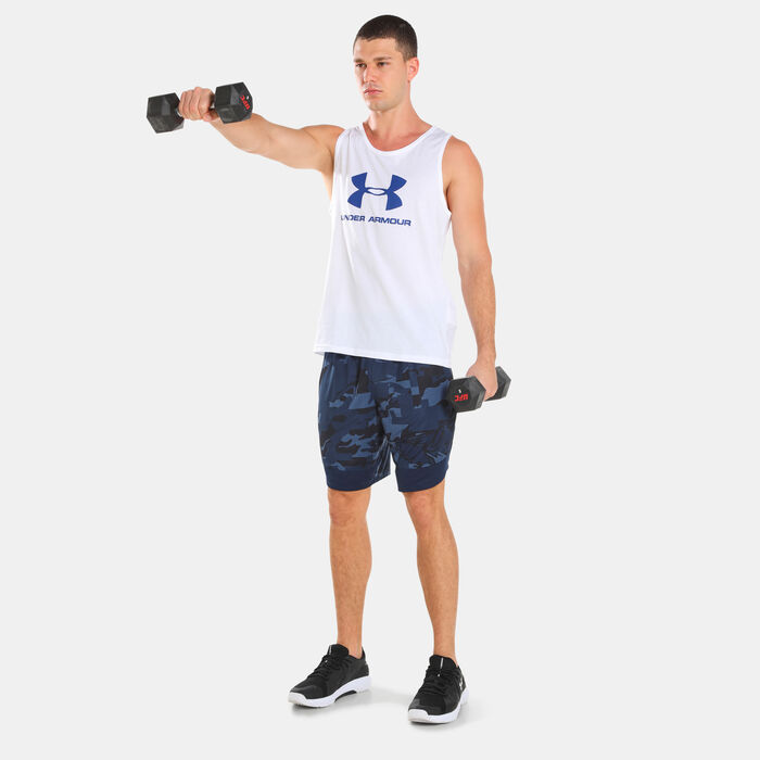 Under Armour Men's Sportstyle Logo Tank Top White Under Armour Men's Sportstyle Logo Tank Top White image number 2