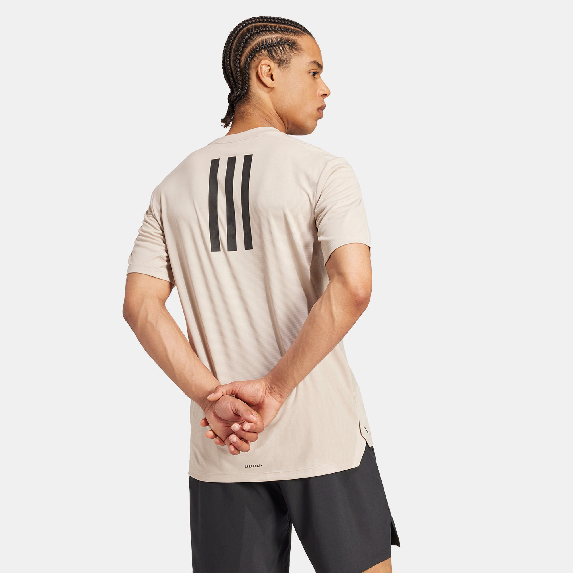 Men s Power Training T Shirt Beige adidas in Qatar SSS