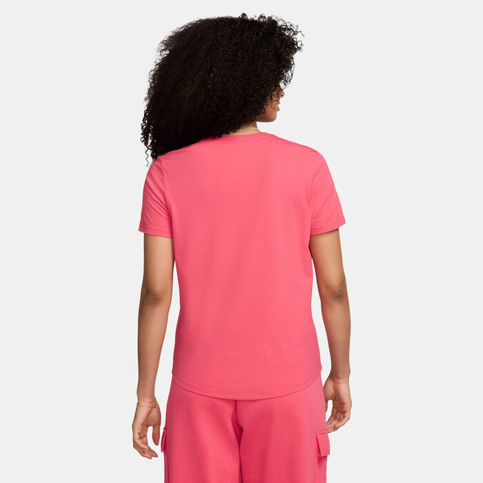 Nike Women's Sportswear Essentials Logo T-Shirt Pink Nike Women's Sportswear Essentials Logo T-Shirt Pink image number 1