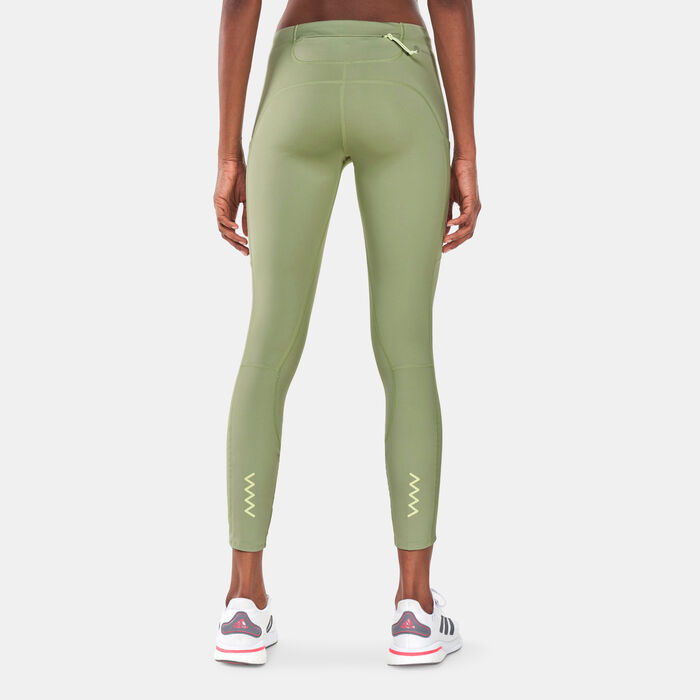 adidas Women's FastImpact 7/8 Leggings Green adidas Women's FastImpact 7/8 Leggings Green image number 1