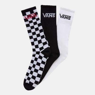 Vans Men's Classic Crew Socks (3 Pairs) Black