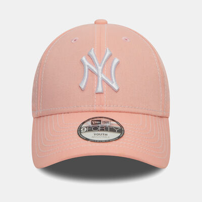New Era Kids' MBL New York Yankees Stitch 9FORTY Cap Pink New Era Kids' MBL New York Yankees Stitch 9FORTY Cap Pink