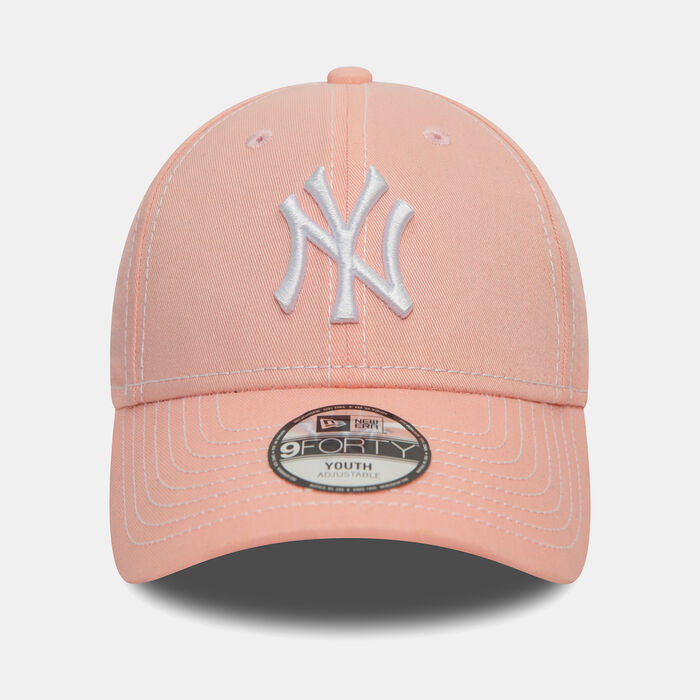 New Era Kids' MBL New York Yankees Stitch 9FORTY Cap Pink New Era Kids' MBL New York Yankees Stitch 9FORTY Cap Pink image number 0