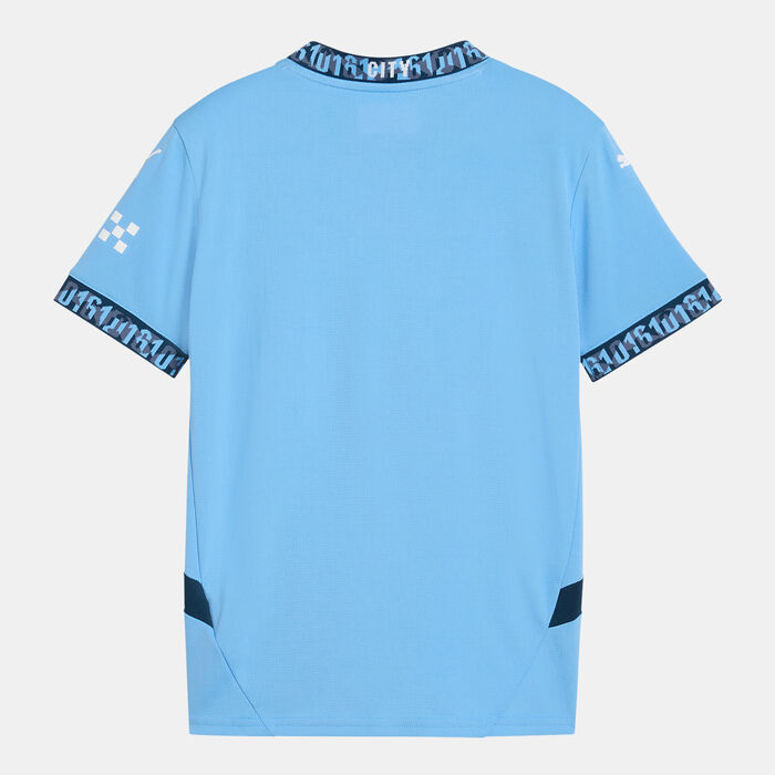 PUMA KIds' Manchester City 24/25 Home Replica Football Jersey Blue PUMA KIds' Manchester City 24/25 Home Replica Football Jersey Blue image number 1