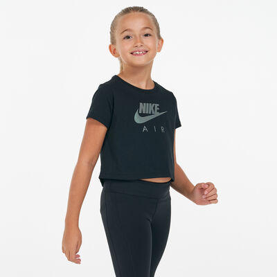 Nike Kids' Sportswear Cropped T-Shirt Black Nike Kids' Sportswear Cropped T-Shirt Black