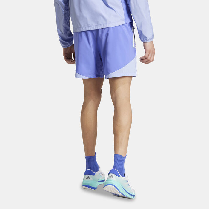 adidas Men's Own The Run Base Running Shorts Blue adidas Men's Own The Run Base Running Shorts Blue image number 1
