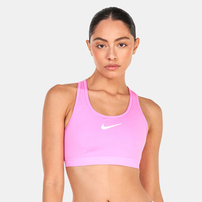 Nike Women's Swoosh High Support Non-Padded Sports Bra Pink