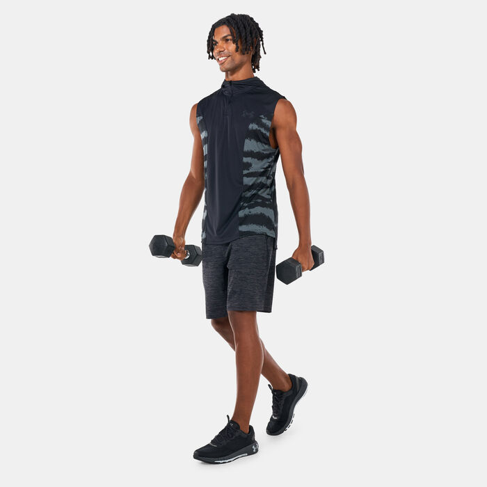 Under Armour Men's Baseline Sleeveless Hoodie Black Under Armour Men's Baseline Sleeveless Hoodie Black image number 2