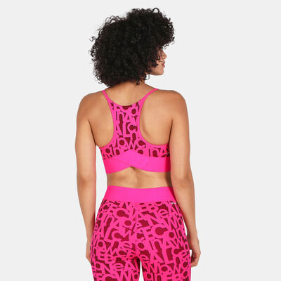 New Balance Women's Relentless Printed Crop Top Pink New Balance Women's Relentless Printed Crop Top Pink