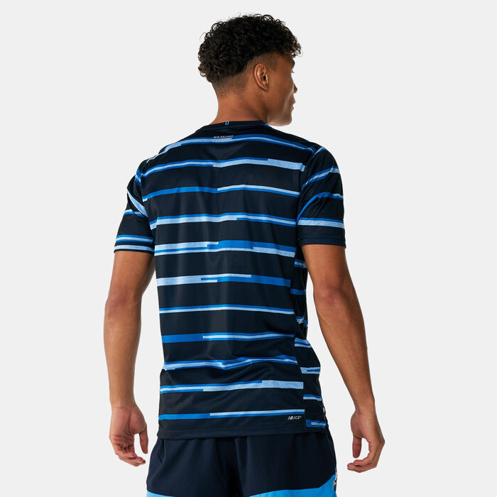 New Balance Men's Printed Impact Run T-Shirt Black New Balance Men's Printed Impact Run T-Shirt Black image number 1