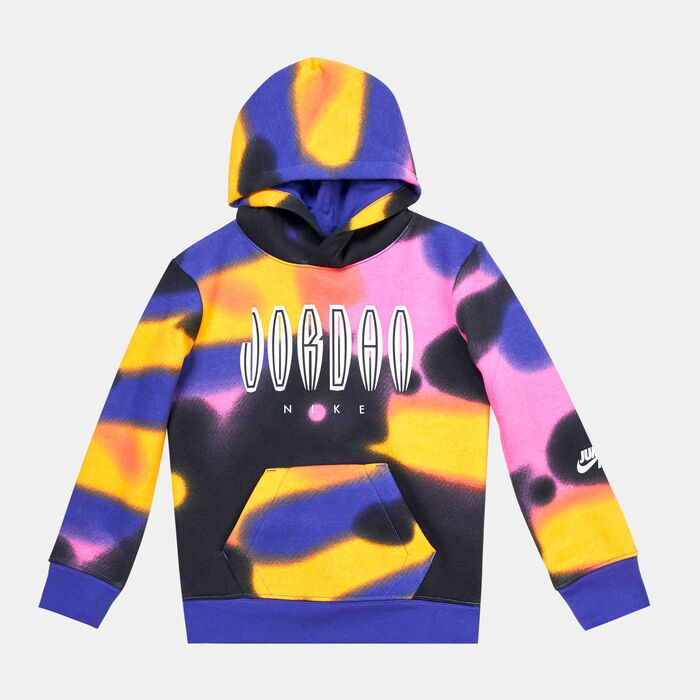 Jordan Kids' MJ MVP Printed Fleece Hoodie (Younger Kids) Purple image number 0