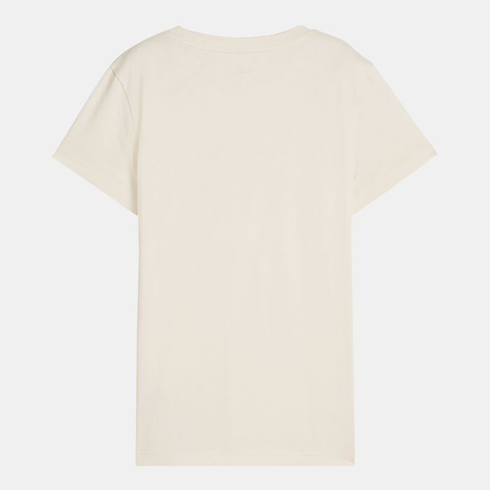 PUMA Women's Essential+ Animal T-Shirt White PUMA Women's Essential+ Animal T-Shirt White image number 1