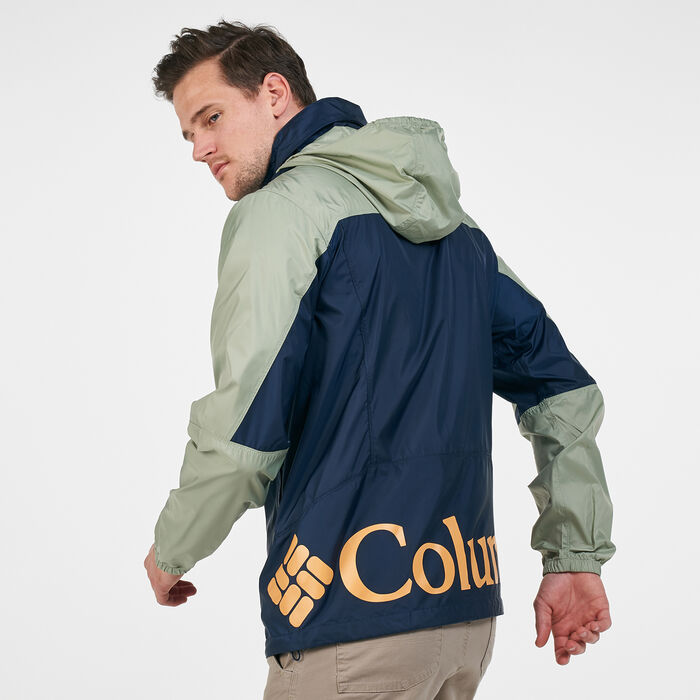 Columbia Men's Point Park™ Windbreaker Jacket Blue Columbia Men's Point Park™ Windbreaker Jacket Blue image number 1