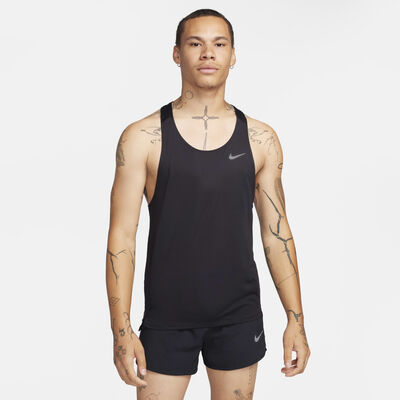 Nike Men's Fast Dri-FIT Running Vest Black Nike Men's Fast Dri-FIT Running Vest Black