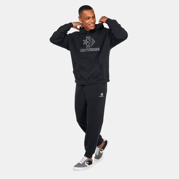 Converse Chevron Go-To Star Chevron Hoodie Black Converse Chevron Go-To Star Chevron Hoodie Black image number 2