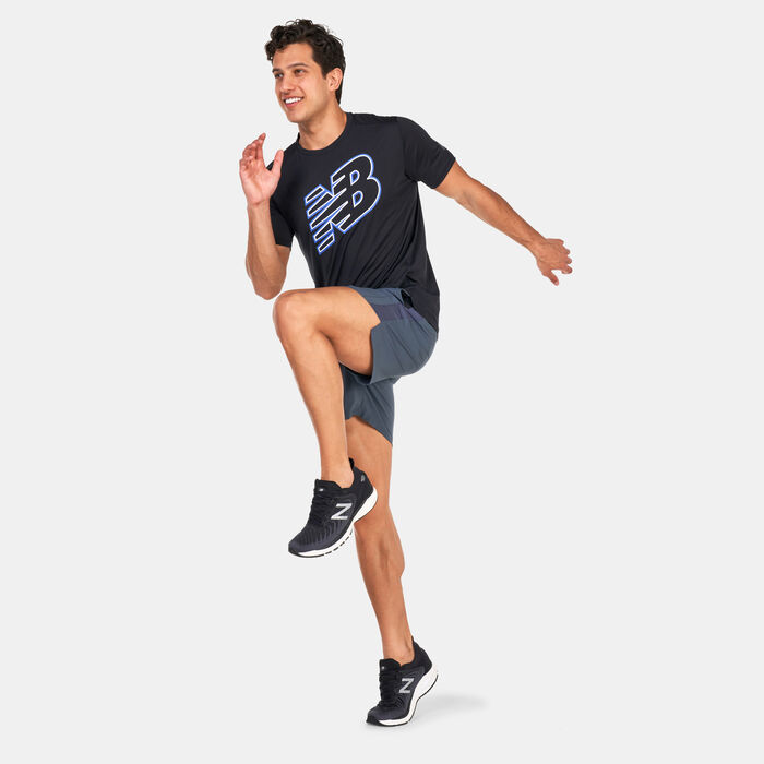 New Balance Men's Graphic Accelerate T-Shirt Blue image number 2