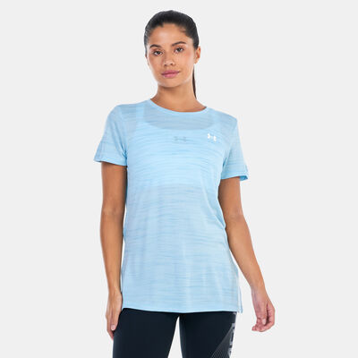 Under Armour Women's UA Tech™ Evolved Core Training T-Shirt Blue Under Armour Women's UA Tech™ Evolved Core Training T-Shirt Blue