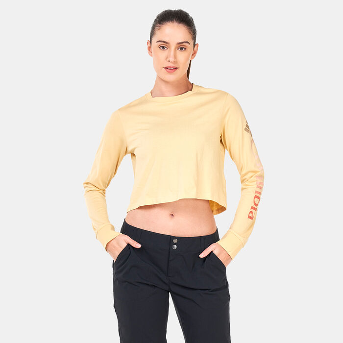 Columbia Women's North Cascades™ Long Sleeve Printed T-Shirt yellow Columbia Women's North Cascades™ Long Sleeve Printed T-Shirt yellow image number 0