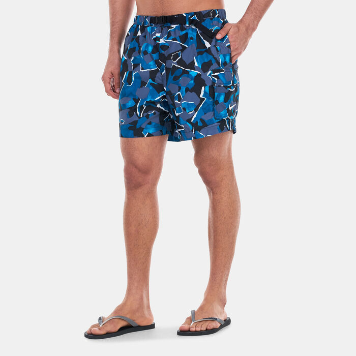 Nike Swim Men's Shred Voyage Cargo Swimming Shorts Multi Nike Swim Men's Shred Voyage Cargo Swimming Shorts Multi image number 0