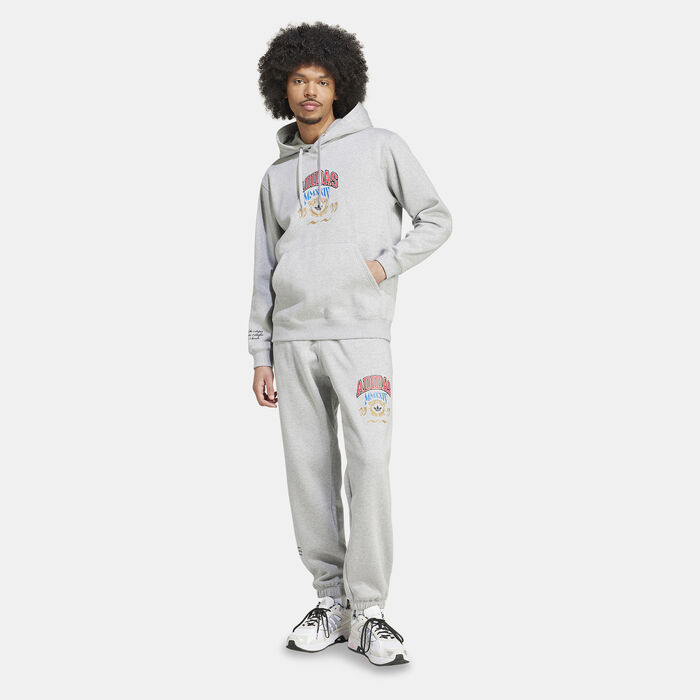 adidas Originals Men's VRCT 1 Hoodie Grey adidas Originals Men's VRCT 1 Hoodie Grey image number 2