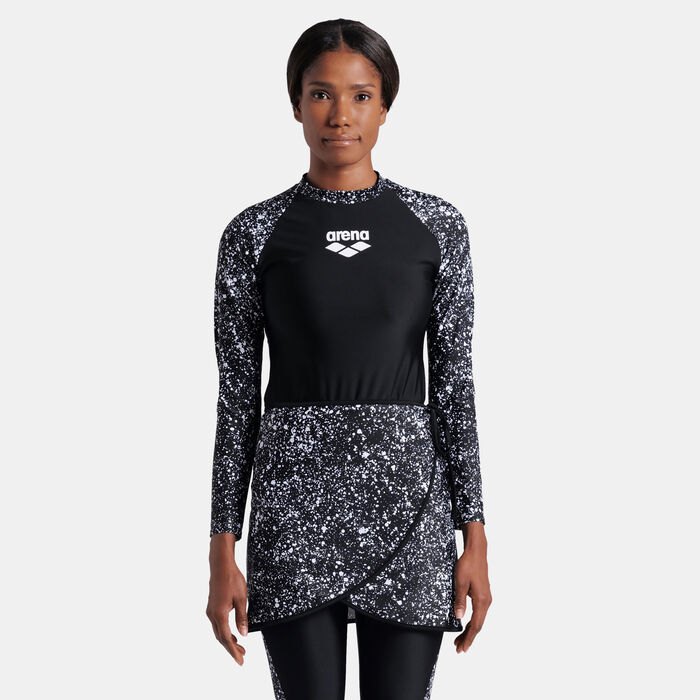 Arena Women's Modesty Swimming Skirt Black Arena Women's Modesty Swimming Skirt Black image number 0