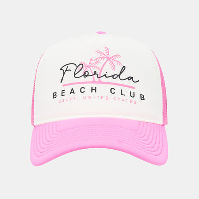 New Era Women's Logo 9FORTY A-Frame Trucker Cap Pink New Era Women's Logo 9FORTY A-Frame Trucker Cap Pink