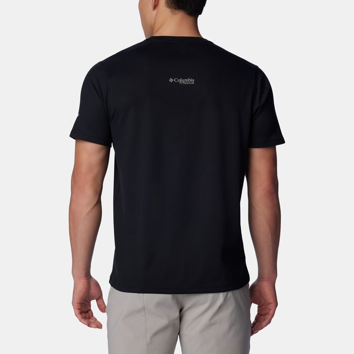 Columbia Men's Summit Valley Hiking T-Shirt Black Columbia Men's Summit Valley Hiking T-Shirt Black image number 1
