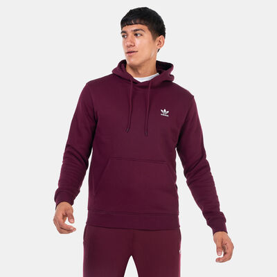 adidas Originals Men's Trefoil Essentials Hoodie Red