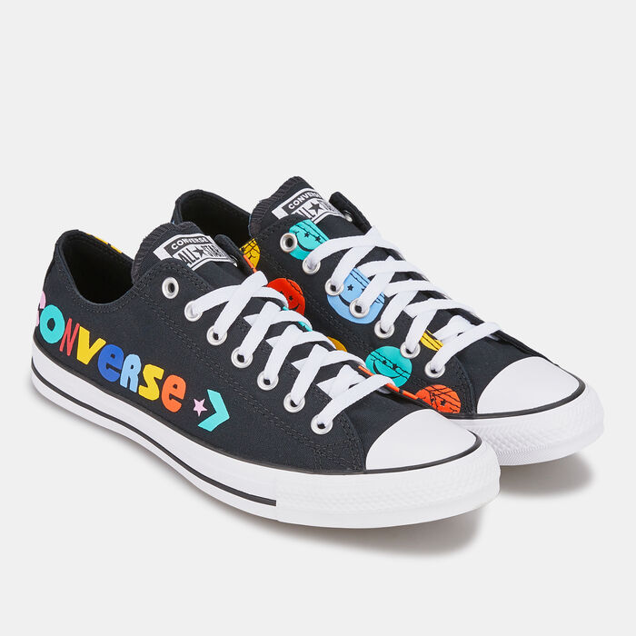 Converse Chuck Taylor All Star Happy Faces Low Top Unisex Shoe Black Converse Chuck Taylor All Star Happy Faces Low Top Unisex Shoe Black image number 1