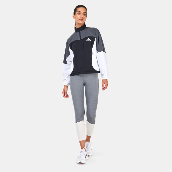 adidas Women's Designed to Move Colorblock Track Jacket Black adidas Women's Designed to Move Colorblock Track Jacket Black image number 2