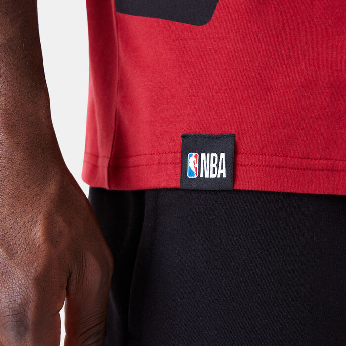 New Era Men's NBA Miami Heat Large Wordmark T-Shirt Red New Era Men's NBA Miami Heat Large Wordmark T-Shirt Red image number 4