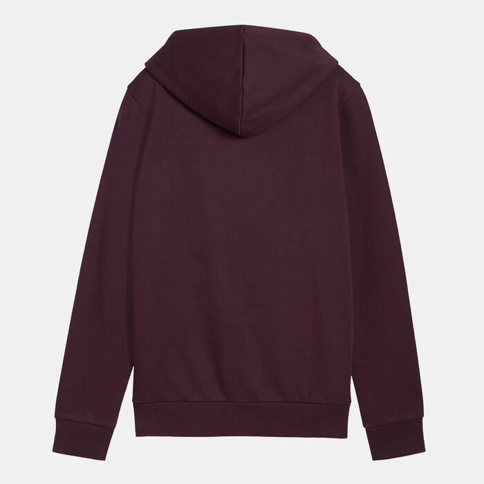 PUMA Women's Essentials+ Metallic Logo Hoodie Red PUMA Women's Essentials+ Metallic Logo Hoodie Red image number 1