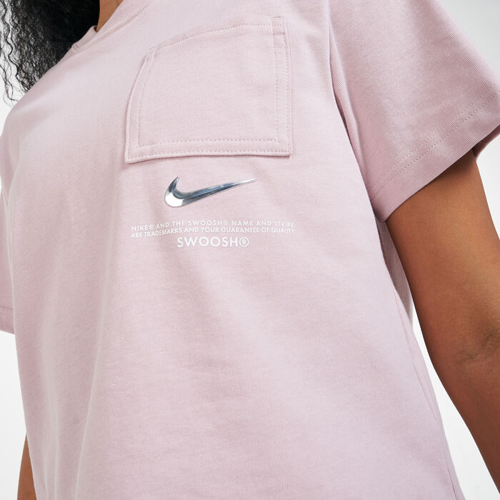 Nike Women's Sportswear Swoosh T-Shirt Pink Nike Women's Sportswear Swoosh T-Shirt Pink image number 3