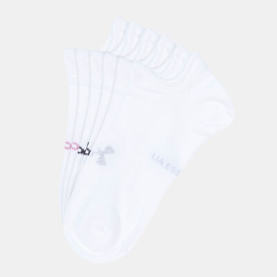 Under Armour Essential No Show Socks (3 Pack) White