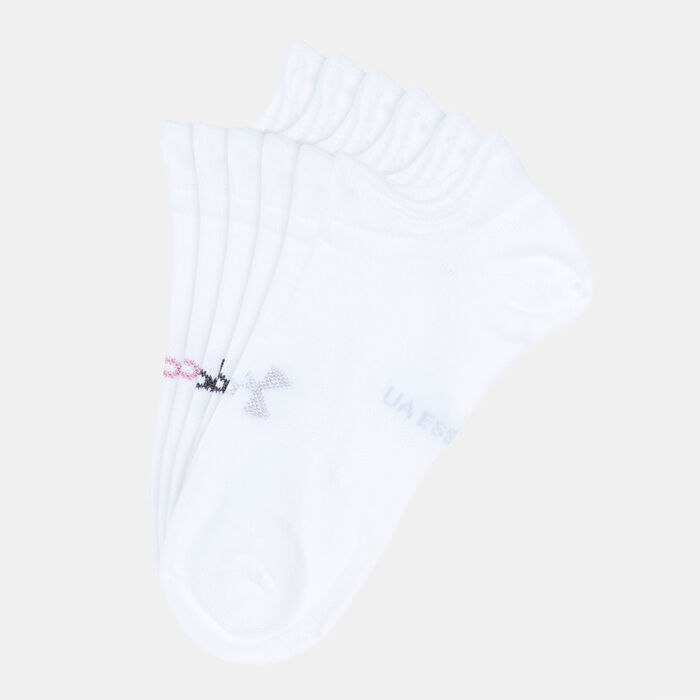 Under Armour Essential No Show Socks (3 Pack) White Under Armour Essential No Show Socks (3 Pack) White image number 0