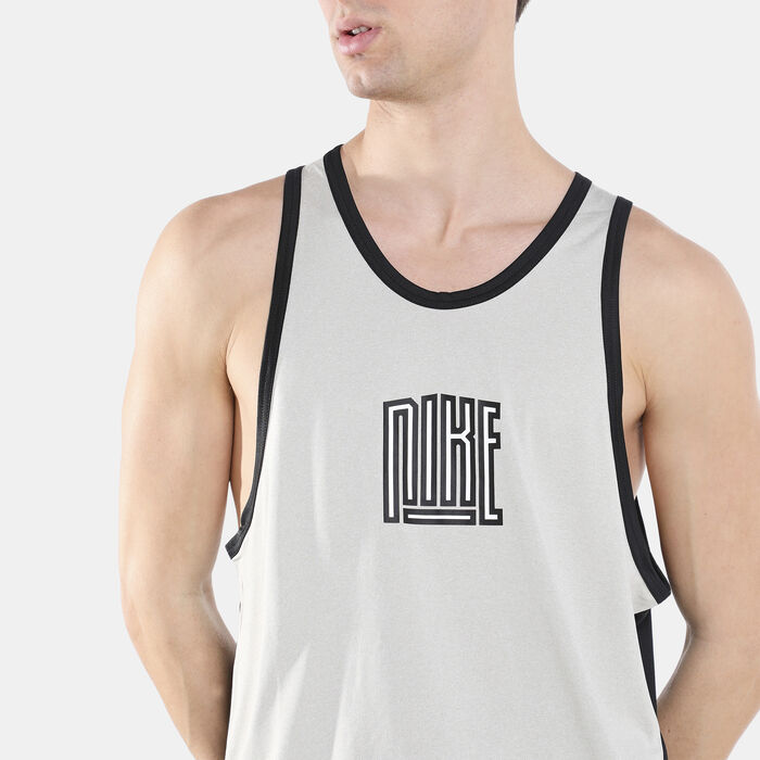 Nike Men's Dri-FIT Starting Five Jersey Ivory image number 3